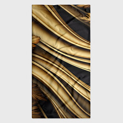Бандана-труба Золотая объемная абстракция, цвет: 3D-принт — фото 2