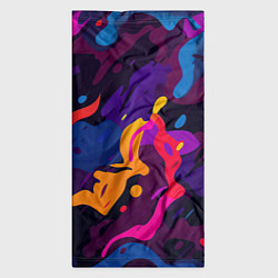 Бандана-труба Камуфляж из разноцветных красок, цвет: 3D-принт — фото 2