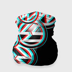 Бандана-труба Volkswagen glitch pattern, цвет: 3D-принт