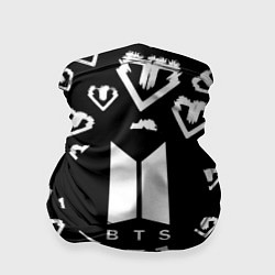 Бандана-труба BTS band black kpop, цвет: 3D-принт