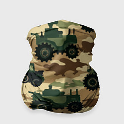 Бандана-труба Трактора камуфляжный паттерн, цвет: 3D-принт