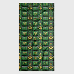 Бандана-труба Зеленый абстрактный паттерн, цвет: 3D-принт — фото 2