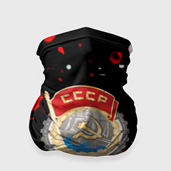 Бандана-труба СССР текстура краски, цвет: 3D-принт