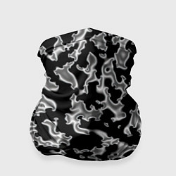 Бандана Капли жидкого металла - камуфляж на чёрном