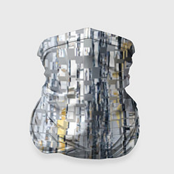 Бандана-труба Серебряные блоки, цвет: 3D-принт