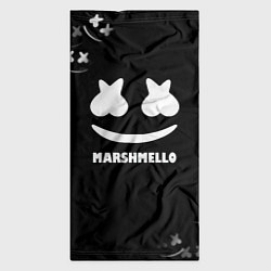 Бандана-труба Marshmello белое лого, цвет: 3D-принт — фото 2