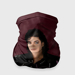 Бандана-труба Michael Jackson на бордовом фоне, цвет: 3D-принт