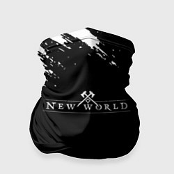 Бандана-труба New world штрихи красок, цвет: 3D-принт
