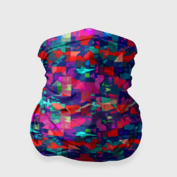 Бандана-труба Разноцветные осколки стекла, цвет: 3D-принт