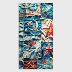 Бандана-труба Пэчворк джинсы из СССР, цвет: 3D-принт — фото 2