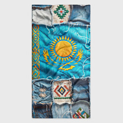 Бандана-труба Пэчворк джинсы в Казахстане, цвет: 3D-принт — фото 2