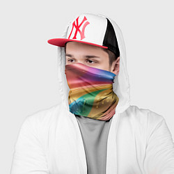 Бандана-труба Жидкий радужный металл, цвет: 3D-принт — фото 2