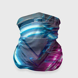 Бандана-труба Neon geometric abstraction - ai art, цвет: 3D-принт