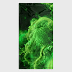 Бандана-труба Зелёный густой дым - inferno green, цвет: 3D-принт — фото 2