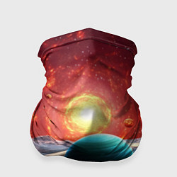 Бандана-труба Космос и разные планеты, цвет: 3D-принт