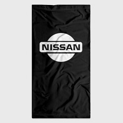 Бандана-труба Nissan logo white, цвет: 3D-принт — фото 2