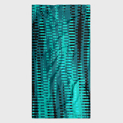 Бандана-труба Бирюзовый абстрактные полосы, цвет: 3D-принт — фото 2