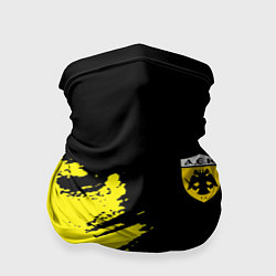 Бандана-труба AEK sport color yellow, цвет: 3D-принт