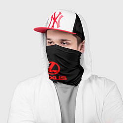 Бандана-труба Lexus red logo, цвет: 3D-принт — фото 2