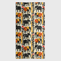 Бандана-труба Африканские узор слон, цвет: 3D-принт — фото 2