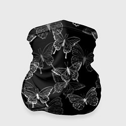 Бандана-труба Паттерн бабочки, цвет: 3D-принт