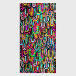 Бандана-труба Абстрактные перья в стиле бохо, цвет: 3D-принт — фото 2