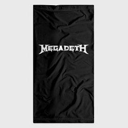 Бандана-труба Megadeth logo white, цвет: 3D-принт — фото 2