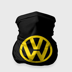 Бандана-труба Volkswagen logo yellow, цвет: 3D-принт