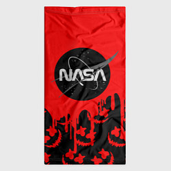 Бандана-труба Marshmello x Nasa red, цвет: 3D-принт — фото 2