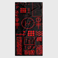 Бандана-труба Twenty one pilots pattern rock, цвет: 3D-принт — фото 2