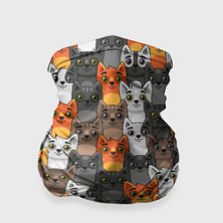 Бандана-труба Мультяшные котята, цвет: 3D-принт