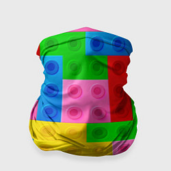 Бандана-труба Блоки цветового конструктора, цвет: 3D-принт