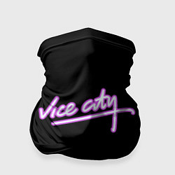 Бандана-труба Vice city logo neon, цвет: 3D-принт