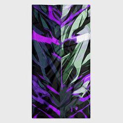 Бандана-труба Хаотичная чёрно-фиолетово абстракция, цвет: 3D-принт — фото 2