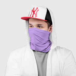 Бандана-труба Эмоция страха - сиреневый, цвет: 3D-принт — фото 2