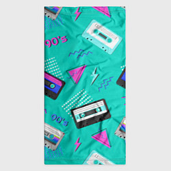 Бандана-труба Бирюзовая кассета из 90-х, цвет: 3D-принт — фото 2