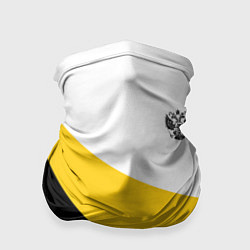 Бандана-труба Мы русские с нами Бог малый черный герб Николай II, цвет: 3D-принт