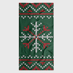 Бандана-труба Knitted Snowflake Pattern, цвет: 3D-принт — фото 2