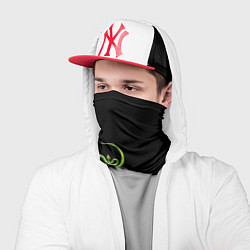 Бандана-труба Символ Нового 2025 года зеленая змея, цвет: 3D-принт — фото 2