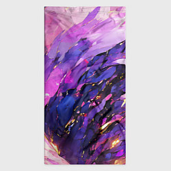 Бандана-труба Фиолетово-розовая абстракция, цвет: 3D-принт — фото 2