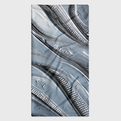 Бандана-труба Полированный металл серебряный, цвет: 3D-принт — фото 2