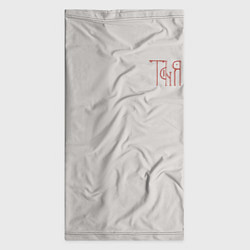 Бандана-труба Таня - красная надпись вязью, цвет: 3D-принт — фото 2