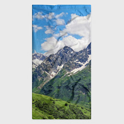 Бандана-труба Домбай - горный пейзаж на Северном Кавказе, цвет: 3D-принт — фото 2