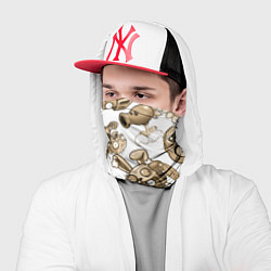 Бандана-труба Растения против зомби в бежевых тонах, цвет: 3D-принт — фото 2