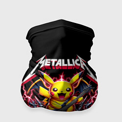 Бандана-труба Metallica - cool Pikachu, цвет: 3D-принт