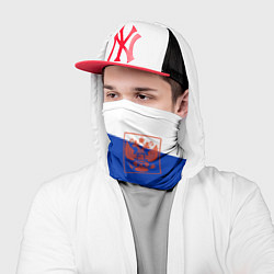 Бандана-труба Россия флаг с гербом, цвет: 3D-принт — фото 2