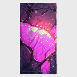 Бандана-труба Розовая текстура разлом плит, цвет: 3D-принт — фото 2