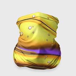 Бандана Золотые волны с фиолетовым свечением