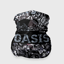Бандана-труба Oasis на фоне гитар, цвет: 3D-принт