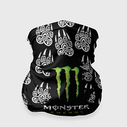 Бандана-труба Monster energy медвежьи лапы, цвет: 3D-принт